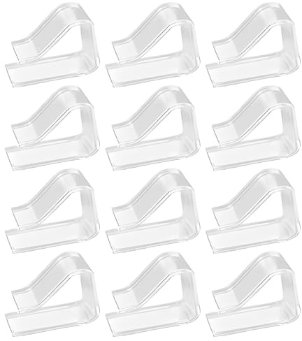 - Lote de 12 Pinzas para Mantel, alicates de Mesa, Transparentes, para Cocina, Restaurante, jardín, pícnic, Boda, Fiesta, Mesa al Aire Libre