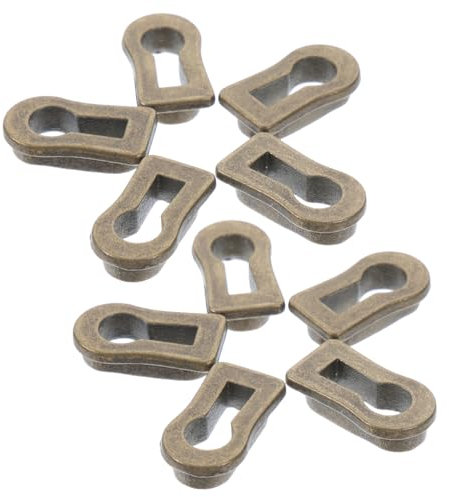 WOONEKY 10 Piezas Cubierta De Ojo De Cerradura De Aleación De Zinc Inserto Decorativo Para Ojo De Cerradura Herrajes Para Muebles Antiguos