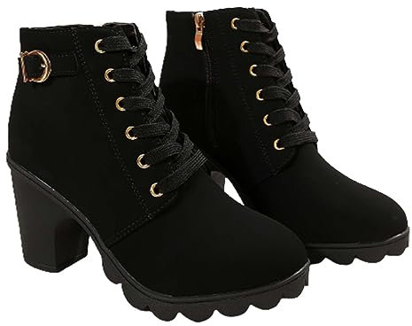 Women's Black Trainers Canvas Slip On Shoes Women Fashion Women's High Heeled Casual Shoes Women's Cloth Shoes Comfortable Casual Shoes Ballet Pumps for Women UK Black Platform Trainers (Black, 5.5)