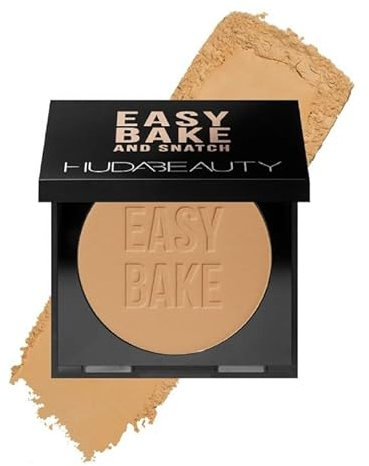 HUDA BEAUTY Original | Easy Bake And Snatch | Polvo Iluminador y Fijador | 8.5 gramos | by BELLA | color (KUNAFA, 8.50 g (Paquete de 1))