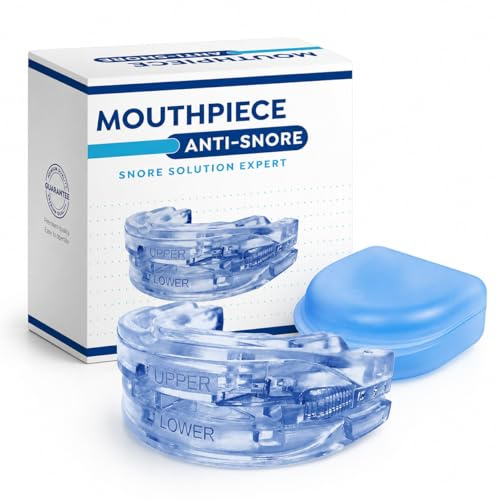 Anti-Snore Mouthpiece for Men & Women – Soft Comfort Mouth Guard, Reusable Snore Stopper for Nighttime Use, Sleep Apnea Relief Aid with Adjustable Jaw Positioning