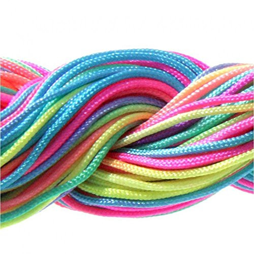 Accessoires création fil nylon macramé 1,5 mm (12 mètres) Multicolore
