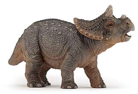 Papo Triceratops, Figura de Dinosaurio Pintada a Mano, Multicolor, 55036
