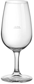 Bormioli Rocco Riserva Set 6 Calici in Vetro Degustazione con Rigo, 6 unità