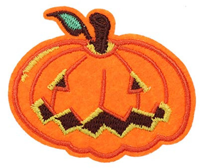 Healifty 5 StüCk Halloween KüRbis AufnäHer - Bestickte Stoffapplikationen FüR KostüM Dekoration AufbüGeln Abzeichen FüR Kleidung Taschen RucksäCke Jacken- Ideal FüR Halloween-Partys
