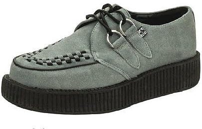 Icon Carnaby Street (T.U.K.) Unisex Adults AV8353 Grey Suede Viva Low Sole Creepers Lace-Up Sneaker Shoes Size UK 2-12 EU 36-46 (Grey, UK Footwear Size System, Adult, Men, Numeric, Medium, 6)