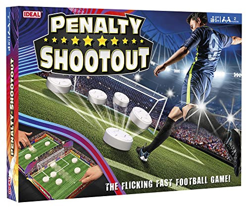 IDEAL | Penalty Shootout: The Flicking Fast Football Game! | Family Games | For 2 Players | Ages 6+