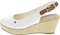Tommy Hilfiger Damen Wedge Espadrilles Iconic Elba Sling Back Wedge Keilabsatz, Weiß (Ecru), 38