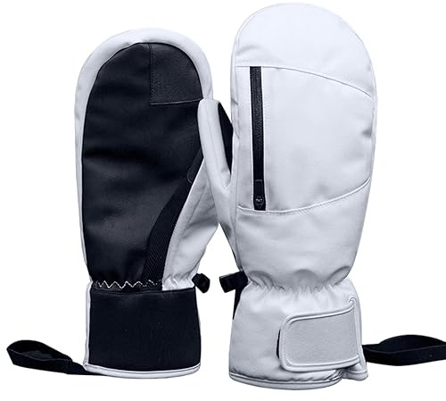 Lixada Snowboard Mittens for Women Men Waterproof Ski Gloves Touchscreen Snow Gloves for Winter Snowboard Snowmobile