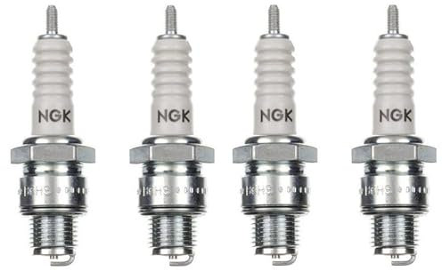 4x Zündkerze B6HS Kurzgewinde passend für Hercules Sachs Prima M 1–6, S, SX, MX1, HR, M1–M5, Optima – Mofa Moped Zündkerzen Set – 4 Stück