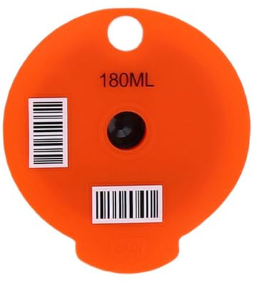 Annadue Återanvändbar Kaffekapsel, PP-påfyllbar Kaffekapselkopp med Orange Lock, Borstsked, återanvändbar Kaffekapsel för Kaffebryggare