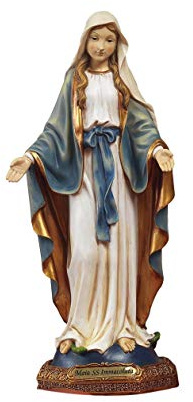 Paben Articoli Religiosi Statua Madonna Immacolata in Resina 14.5cm