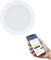 EGLO connect.z Smart-Home LED Bad-Einbaustrahler Fueva-Z, ultra flach, Ø 165 mm, ZigBee, App und Sprachsteuerung Alexa, Lichtfarbe (warmweiß-kaltweiß), dimmbar, Metall Einbauspot weiß, IP44