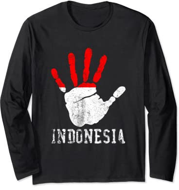 Indonesia Flag | Bali Jakarta | Patriotic Indonesian Long Sleeve T-Shirt
