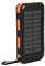 Solar Charger Power Bank, 10,000mAh Portable Wireless Charger with Compass External Need to Assemble by Oneself(Black + Orange)