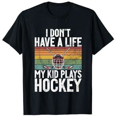 Non ho una vita Hockey Mamma e papà Maglietta