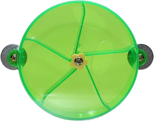 FORZENA Sistema di foraggiamento per criceti, ratti, semi, palline rotanti, giocattolo per addestramento per piccoli animali, topi, furetti, pappagalli, parrocchetti (verde)
