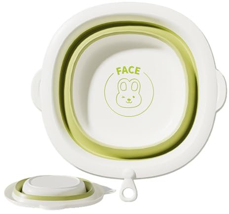 Wpsagek Lavabo pequeño, lavabo plegable para colgar mano, bañera de bebé, antideslizante, plegable, para niños, para el hogar y la escuela