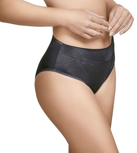 Selene, Braga Reductora Mujer Cintura Alta, Braguita con Diseño Geométrico, Colección Roxana/Katia