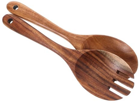 Luxshiny Cubiertos Ensalada De Madera Utensilios De Cocina para Fiestas y Comidas