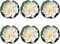 Mioaoa 6 Pcs White Artificial Lotus Flowers Large Floating Lotus Flowers Faux Water Lily Fish Pond Artificial Plants with Artificial Lily Pads Home Decor