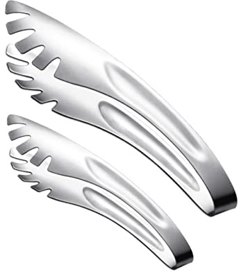 PRETYZOOM 3 Piezas Pinzas Inoxidable para Servir Pinzas Multifuncionales para Ensaladas y Espaguetis Pequeño Utensilios de Cocina Resistentes al Calor y Antioxidantes para Fiestas y Uso