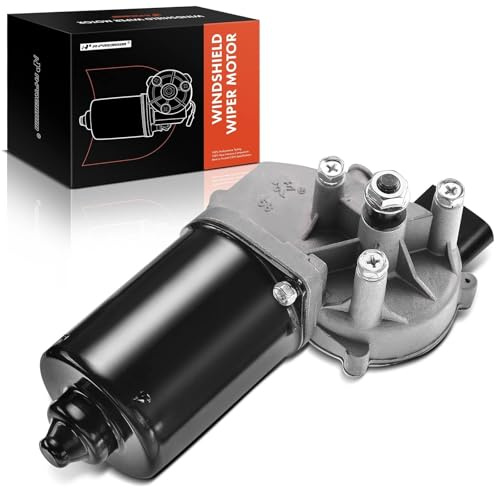 A-Premium Front Windshield Wiper Motor Compatible with Volkswagen Jetta 2002-2005, Golf 2002-2006 Hatchback, R32 2004 Hatchback, 4-Pin, Replace# 1J0955119A, 1J0955119B