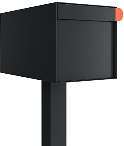 Briefkasten, Amerikanischer Design Standbriefkasten Americano Schwarz - Bravios