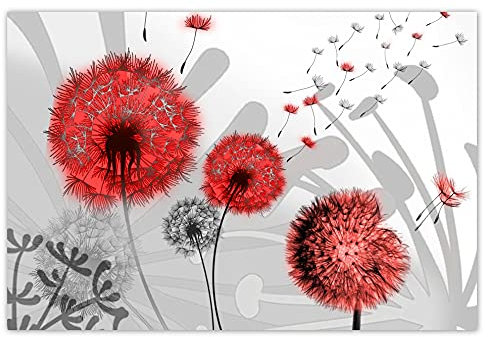 Wandsticker Dekosticker H7770M_NS1DB Löwenzahn Rot 155x105cm