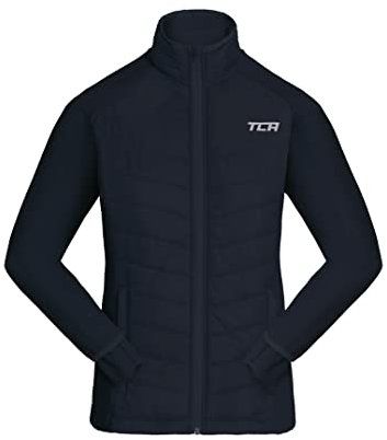 TCA Jungen Excel Runner ganzjährige, leichte, wasserabweisende verstaubare Laufjacke - Dunkelblau, 12-14 Jahre
