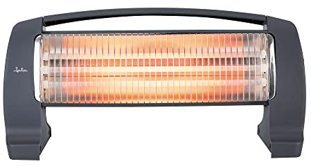 Jata JCES2201 - Calefactor Eléctrico. Estufa Eléctrica con 3 Barras de cuarzo, 3 Potencias de Calor (375-760 - 1200 W) Silencioso, Ahorro de Energía, Antivuelco, Asa de transporte