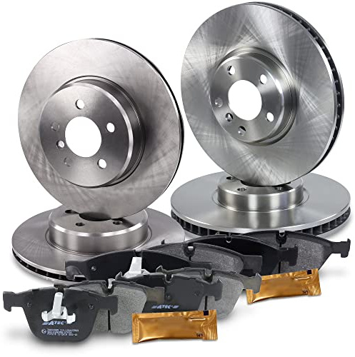 ATEC Germany Set freni incl. dischi anteriori Ø 348 mm ventilati + posteriori Ø 345 mm ventilati + pastiglie freno Compatibile con BMW Serie 5 Gran Turismo (F07), Serie 7 (F01, F02, F03, F04)