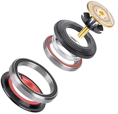 KOSDFOGE Fahrrad-Steuersatzlager, Fahrrad-Steuersatz, Fahrrad-Vorderradgabel-Steuersatz, Konisches Rohr 42 52 Mm, Fahrradzubehör