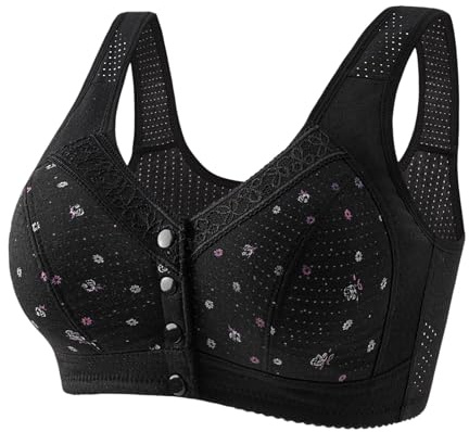Soutien-Gorge Ouvert Devant Sans Armature - Brassière Sport Soft BH Femme - Pas Cher Pour Fitness Yoga Sleep Lingerie