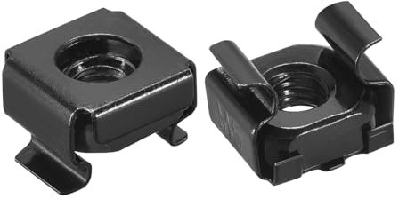 QUARKZMAN Dadi a Gabbia a Inserimento Rapido, Dado in Acciaio Carbonio M5 x 0.8mm per Armadio Scaffale Server 5pz