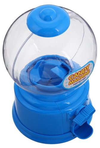 VICASKY Drehzuckerautomat Bonbon Kaugummikugeln Kaugummiautomat Snackautomat Snackautomat Kaugummispender Snackautomat Nussspender Kaugummispender Kunststoff Blau