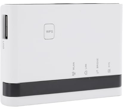 Drahtloser Druckserver, USB -Druckserver Zum Teilen von 4 USB -Druckern über LAN über Ethernet- oder WiFi -Netzwerk, Multi -Mode -Support, Plug und Play (EU-Stecker)