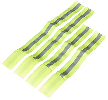 Reflektorband Sichtbarkeit im Strassenverkehr + BONUS Trainingsanleitung für Sicherheit - Reflexband Klettverschluss zum joggen radfahren reiten laufen - Leuchtband reflektierend für Hund Pferd Katze