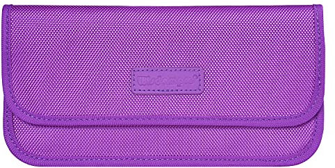 wisdompro RFID Signal Blocking Bag, Faraday Pouch for Cell Phones and Car Keys, Keyless Car Key Signal Blocker, Keyless Entry Protector - Purple