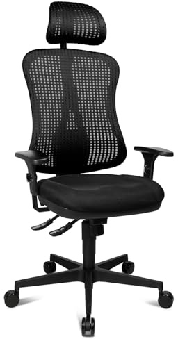 Topstar Bürodrehstuhl, Polyester, schwarz/schwarz