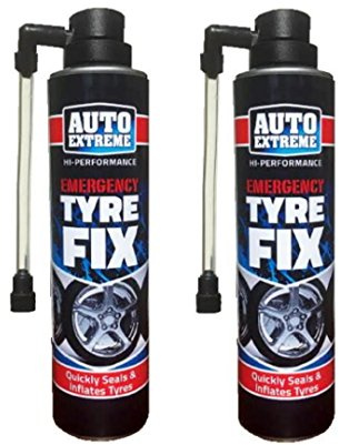 2 X 300ml Quick Fix Car Flat Tyres Repair Foam Seals Inflate Puncture Bike Cycle