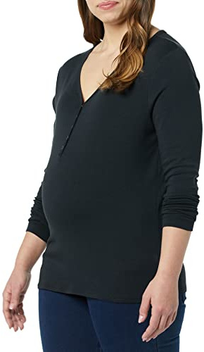 Amazon Essentials Camisa Henley Ajustada para Lactancia y Maternidad Mujer