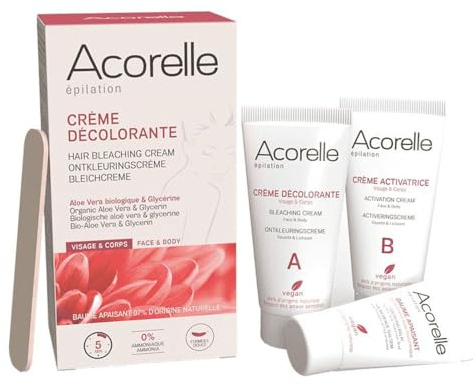 Crème blanchissant visage et corps 2x30ml Epilation Acorella