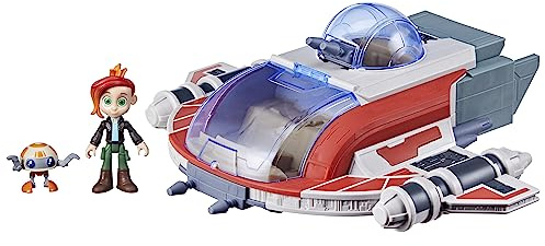 Star Wars The Crimson Firehawk, Vaisseau de 43 cm avec 2 Figurines, Jouets pour Enfants
