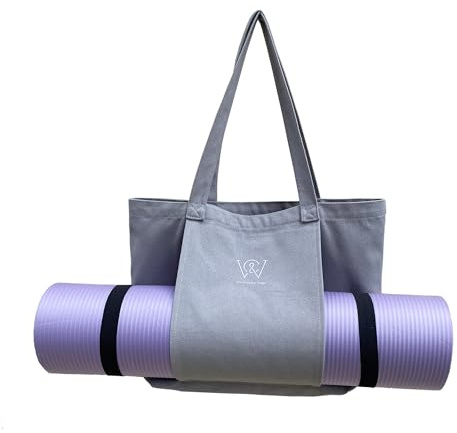 Wivmypog Borse per tappetini da Yoga, Borsa Yoga Porta Tappetino di Grande capacità, facile da trasportare Borsa Tote Yoga Per yoga, viaggi, ufficio