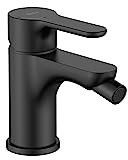 Roca A5A6C09NB0 - Mezclador monomando para bidé L20 con cuerpo liso, Cold Start Nego Mate