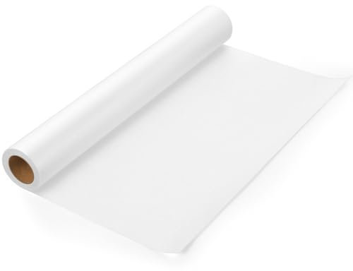Rotolo di carta da ricalco, 30,5 cm x 23,5 m, colore bianco, carta traslucida per cucito, disegno, schizzi, confezioni regalo