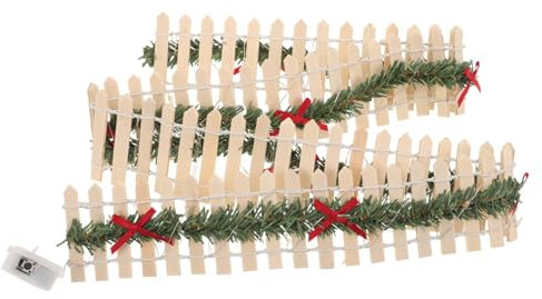 OFFSCH Miniature Garden Fence Blanc pour Décoration De Jardin Clôture Piquetée pour De Maison De Poupée Accessoire pour Jardin Féérique Et -