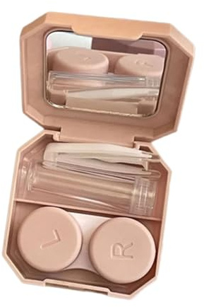 THINCAN Étui pour lentilles de contact avec les yeux - Piston - Ventouse - Zone de voyage - Outil de retrait sûr de l'objectif - Utilisation quotidienne, a, Taille unique, Beauté de masse