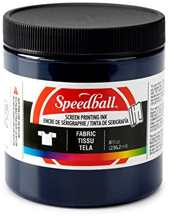 Speedball Fabric Screen Printing Ink, 8-Ounce, Blue Denim
